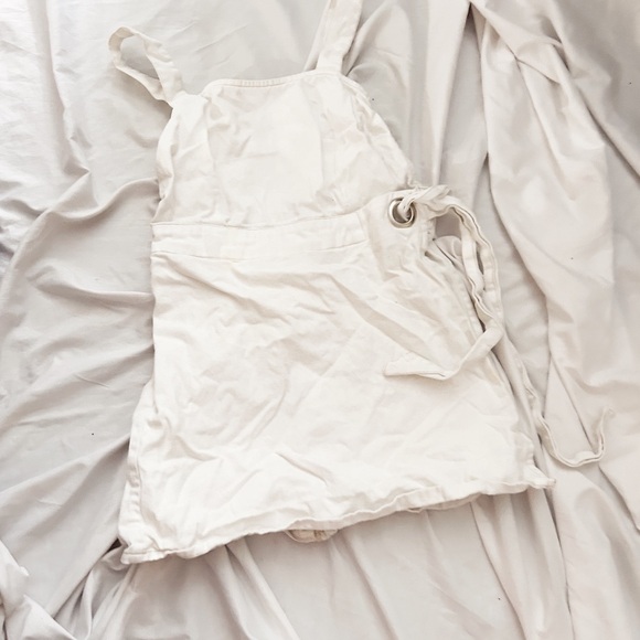 Cute White Jean Jumpsuit ✨ - Picture 1 of 3